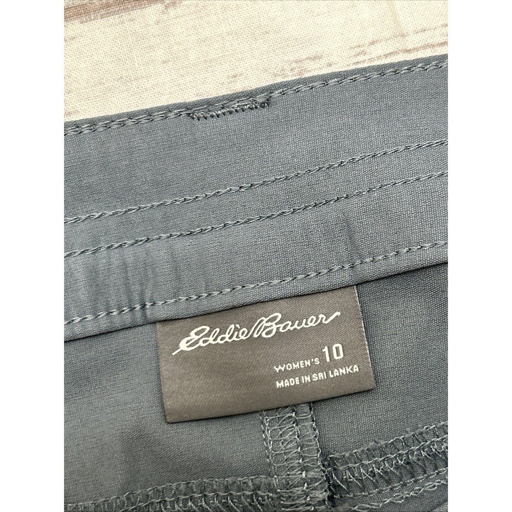 Eddie Bauer Women's Graphite Rainier Outdoor Hiking Pants Size 10 Gray Nylon - Picture 3 of 11
